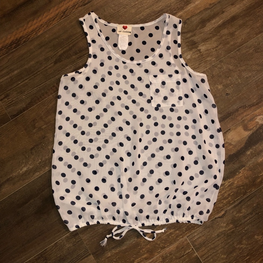 🔥FINAL PRICE REDUCTION🔥Sheer Polka Dot Shirt